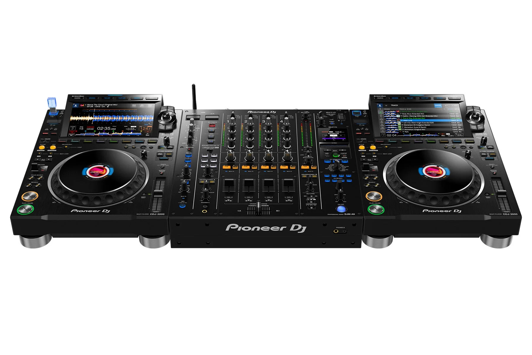Professional DJ Setup Rental Cyprus: 2x Pioneer CDJ-3000 & DJM-A9 Mixer