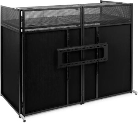 Professional Foldable DJ Booth System Pro with TV Mount