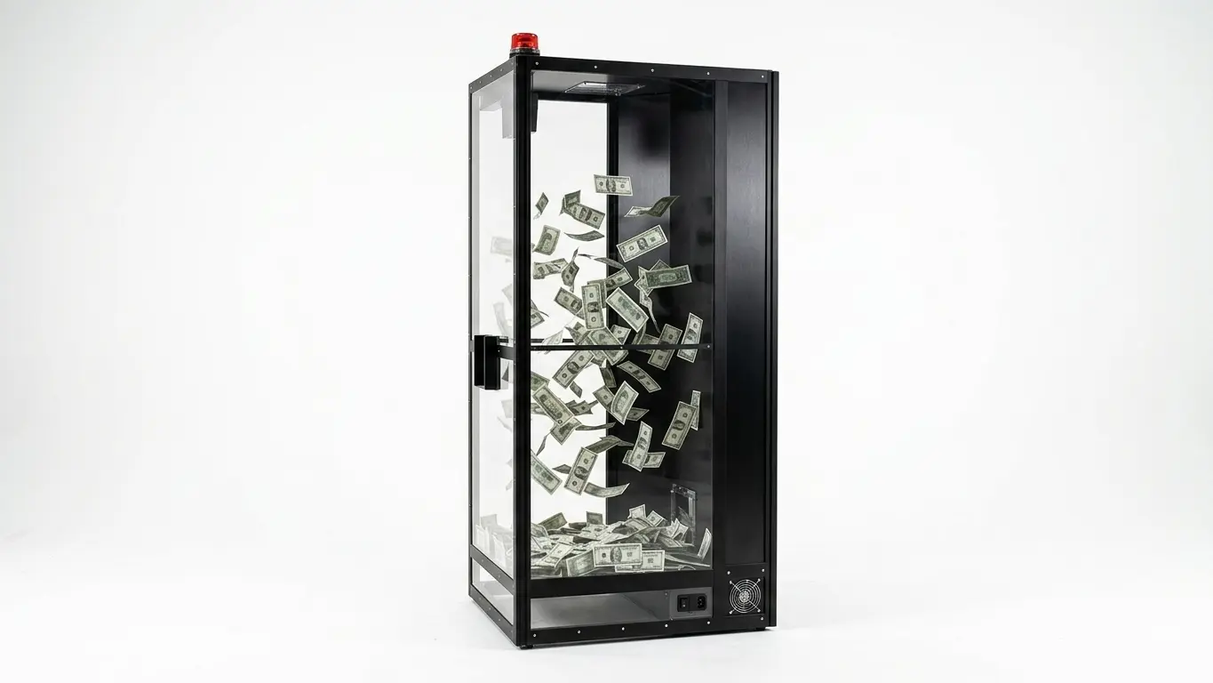 Cash Cube Money Machine Rental Cyprus – Event Attraction