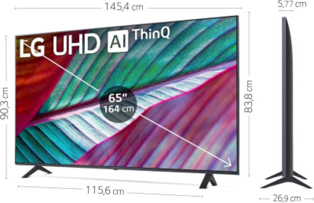 LG 65" 4K Smart TV UHD (65UR78006LK) – Large Display Rental