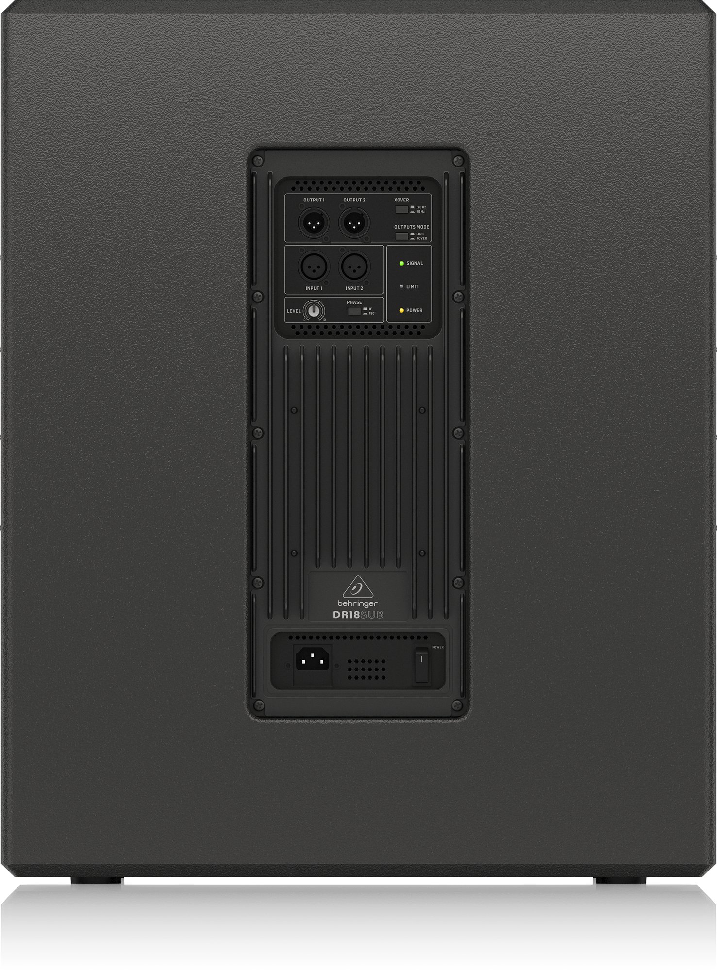 Active 2400-Watt 18"" PA Subwoofer with Built-In Stereo Crossover