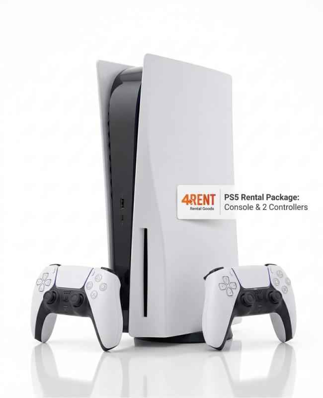 PlayStation 5 (PS5) Rental + 2 DualSense Controllers