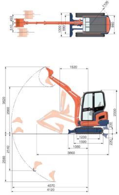 Kubota KX019-4 Mini Excavator (1.9t)